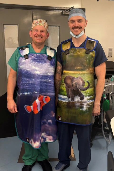 x-ray apron animals