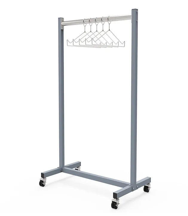Deluxe Mobile Rail Apron Hanger (24" Width)